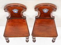 Good Pair of Victorian Mahogany Hall Chairs (8 of 8) Good Pair of Victorian Mahogany Hall Chairs (8 of 8)