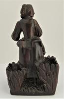 Pair of Swiss Black Forest Carved Figures, Pipe Rest & Match Holder c.1890 (14 of 19) Pair of Swiss Black Forest Carved Figures, Pipe Rest & Match Holder c.1890 (14 of 19)