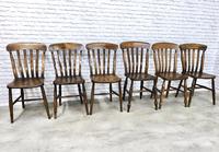 Matched Set of 6 Windsor Slatback Kitchen Chairs (2 of 8) Matched Set of 6 Windsor Slatback Kitchen Chairs (2 of 8)