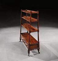 Fine Late Regency Mahogany Waterfall Open Bookcase (6 of 8) Fine Late Regency Mahogany Waterfall Open Bookcase (6 of 8)