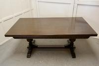Large Dark Oak Refectory Extending Table (9 of 12) Large Dark Oak Refectory Extending Table (9 of 12)