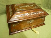 Large Inlaid Rosewood Jewellery / Table Box c.1835 (2 of 12) Large Inlaid Rosewood Jewellery / Table Box c.1835 (2 of 12)