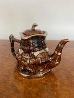 Unusual Antique Edwardian Glazed Luster Teapot (3 of 4) Unusual Antique Edwardian Glazed Luster Teapot (3 of 4)