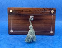 William IV Rosewood Twin Section Tea Caddy with Mother of Pearl Inlay (4 of 14) William IV Rosewood Twin Section Tea Caddy with Mother of Pearl Inlay (4 of 14)
