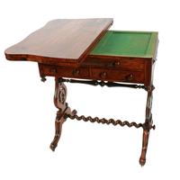 Rosewood Turn Over Top Writing Table (4 of 9) Rosewood Turn Over Top Writing Table (4 of 9)