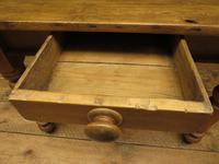 Antique Country Pine Plank Top Table with Drawer, Kitchen Dining Table Seats 4 (4 of 10) Antique Country Pine Plank Top Table with Drawer, Kitchen Dining Table Seats 4 (4 of 10)