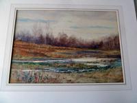 Fine Large 19th Century English School Watercolour - Wooded Marshland Scene. (2 of 5) Fine Large 19th Century English School Watercolour - Wooded Marshland Scene. (2 of 5)