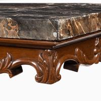 Anglo-Indian Mahogany Table with Nero Portoro Marble top by White & Co Calcutta (4 of 7) Anglo-Indian Mahogany Table with Nero Portoro Marble top by White & Co Calcutta (4 of 7)