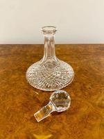 Antique Edwardian Quality Cut Glass Ships Decanter (4 of 4) Antique Edwardian Quality Cut Glass Ships Decanter (4 of 4)