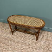 French Walnut Caned Long Antique Stool c.1900 (4 of 6) French Walnut Caned Long Antique Stool c.1900 (4 of 6)