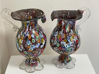 2 Beautiful Italian Murano Fratelli & Torso Millefiori Glass Vases (14 of 34) 2 Beautiful Italian Murano Fratelli & Torso Millefiori Glass Vases (14 of 34)