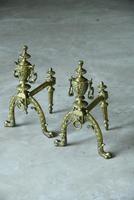 Pair of Brass Fire Dogs (5 of 12) Pair of Brass Fire Dogs (5 of 12)