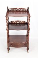 Antique Victorian 3 Tier Rosewood Whatnot (6 of 13) Antique Victorian 3 Tier Rosewood Whatnot (6 of 13)
