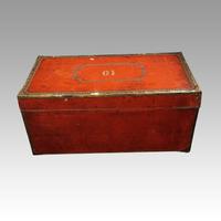Regency Red Leather Camphorwood Trunk (2 of 8) Regency Red Leather Camphorwood Trunk (2 of 8)