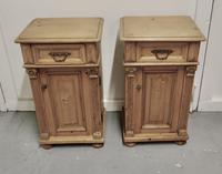 Pair of Chunky Carved Pine Bedside Cupboards (2 of 6) Pair of Chunky Carved Pine Bedside Cupboards (2 of 6)
