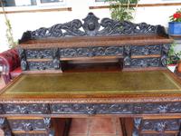 Country Oak Lions Head Pedestal Desk 1850 W M Richardson Ltd (4 of 12) Country Oak Lions Head Pedestal Desk 1850 W M Richardson Ltd (4 of 12)