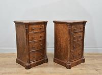 Pair of Walnut Bedside Chests of Drawers attributed to Gillows (5 of 7) Pair of Walnut Bedside Chests of Drawers attributed to Gillows (5 of 7)