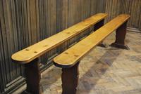 Antique Farmhouse Cherrywood Benches (3 of 4) Antique Farmhouse Cherrywood Benches (3 of 4)