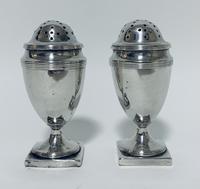 Pair of 18th Century Georgian Solid Sterling Silver Salt and Pepper Shakers Pepperettes (2 of 12) Pair of 18th Century Georgian Solid Sterling Silver Salt and Pepper Shakers Pepperettes (2 of 12)