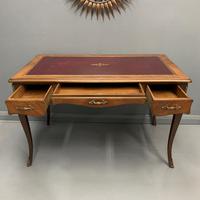French Red Leather Top Bureau Plat (4 of 9) French Red Leather Top Bureau Plat (4 of 9)
