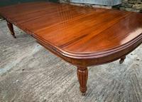 Victorian 3 Leaf Extending Dining Table Seats 10 (5 of 13) Victorian 3 Leaf Extending Dining Table Seats 10 (5 of 13)