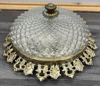 Vintage French Glass and Ceiling Light Cover Shade (1 of 7)