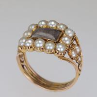 Georgian 15ct Gold Pearl Antique Memorial English Ring c.1800 (12 of 20) Georgian 15ct Gold Pearl Antique Memorial English Ring c.1800 (12 of 20)