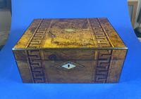 Victorian Burr Walnut Box With Tunbridge Ware Inlay. (7 of 12) Victorian Burr Walnut Box With Tunbridge Ware Inlay. (7 of 12)