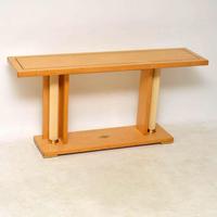 1970’s Vintage Italian Maple Console Table (2 of 11) 1970’s Vintage Italian Maple Console Table (2 of 11)