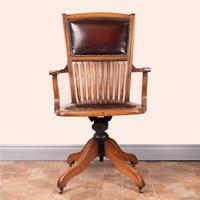 Teak Revolving Office Desk Chair (6 of 17) Teak Revolving Office Desk Chair (6 of 17)