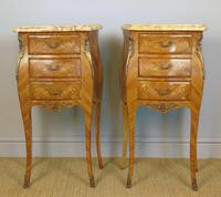 Good Pair Of French Inlaid Bedside Cabinets With Ormolu Mounts (2 of 7) Good Pair Of French Inlaid Bedside Cabinets With Ormolu Mounts (2 of 7)