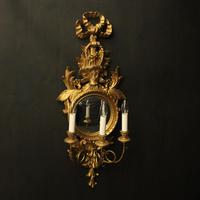 French Single Giltwood Convex Girandole (1 of 10)