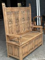 French Gothic Oak Hall Bench (5 of 8) French Gothic Oak Hall Bench (5 of 8)