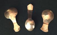 Three Planished Copper Arts & Crafts Caddy Spoons (3 of 3) Three Planished Copper Arts & Crafts Caddy Spoons (3 of 3)