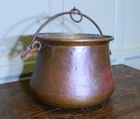 19th Century Copper Cauldron Cooking Pot