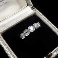 Antique Bezel Diamond Five Stone 18ct Gold & Platinum Ring (2 of 9) Antique Bezel Diamond Five Stone 18ct Gold & Platinum Ring (2 of 9)