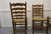 Good Set of 6 Farmhouse Ladder Back Dining Chairs (6 of 6) Good Set of 6 Farmhouse Ladder Back Dining Chairs (6 of 6)