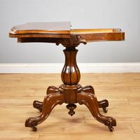 Victorian Burr Walnut Card Table (9 of 10) Victorian Burr Walnut Card Table (9 of 10)