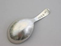 George III Silver Bead Edge Caddy Spoon by George Baskerville, London 1794 (5 of 8) George III Silver Bead Edge Caddy Spoon by George Baskerville, London 1794 (5 of 8)