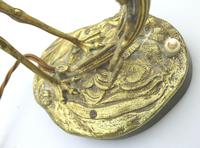 A Good Edwardian Gilt Brass Novelty Heron / Stork Table Lamp C.early 20thc (6 of 7) A Good Edwardian Gilt Brass Novelty Heron / Stork Table Lamp C.early 20thc (6 of 7)