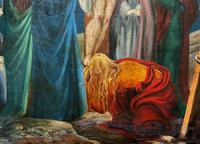 Superb 19th Century Old Master Biblical Christ Oil Portrait Painting - Gothic Oak Frame (8 of 17) Superb 19th Century Old Master Biblical Christ Oil Portrait Painting - Gothic Oak Frame (8 of 17)