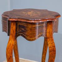Marquetry 1 Drawer Table (3 of 6) Marquetry 1 Drawer Table (3 of 6)