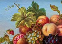 Original Vintage Still Life of Fruit & Flowers - 'Tom Caspers' 20thc British (5 of 12) Original Vintage Still Life of Fruit & Flowers - 'Tom Caspers' 20thc British (5 of 12)