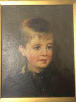 Victorian 19th Century Oil Painting Portrait "Blue Eyes" Blonde Boy (2 of 12) Victorian 19th Century Oil Painting Portrait "Blue Eyes" Blonde Boy (2 of 12)