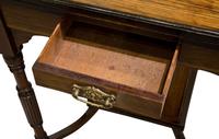 A Late Victorian Inlaid Rosewood Envelope Card Table (5 of 9) A Late Victorian Inlaid Rosewood Envelope Card Table (5 of 9)