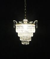 Italian Art Deco Four Tier Crystal Glass Chandelier (2 of 7) Italian Art Deco Four Tier Crystal Glass Chandelier (2 of 7)