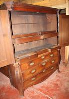 1800's Dutch Mahogany Bombee Base Linen Press (6 of 6) 1800's Dutch Mahogany Bombee Base Linen Press (6 of 6)