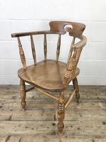 Antique Beech Spindle Back Smoker's Bow Chair (4 of 8) Antique Beech Spindle Back Smoker's Bow Chair (4 of 8)