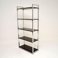 1970's Vintage Rosewood & Chrome Bookcase by Pieff (5 of 9) 1970's Vintage Rosewood & Chrome Bookcase by Pieff (5 of 9)