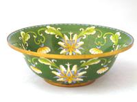 Fine Japanese Green Cloisonné Orchid Bowl (2 of 5) Fine Japanese Green Cloisonné Orchid Bowl (2 of 5)